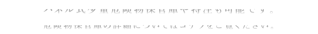 パネル式少量危険物保管庫や特注対応など、詳細はお気軽にお問い合わせください。